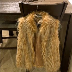 A women’s fur vest